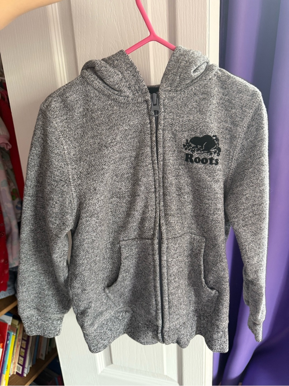 Roots Kids Gray Full-Zip sweater